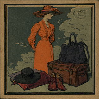 Ocheredrune style, Midjourney V7: haute-couture fashion outfit