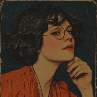 Ocheredrune style, Midjourney V7: photographic portrait of female protagonist
