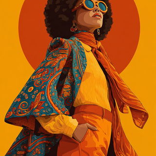 Floral Thunder style, Midjourney V7: haute-couture fashion outfit