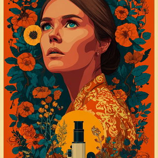 Floral Thunder style, Midjourney V7: editorial illustration for popular scientific magazine cover