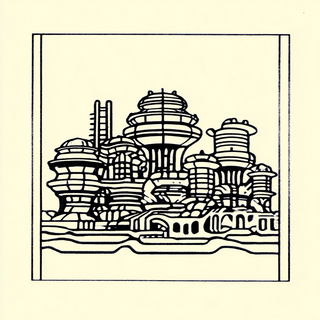 Tidebound Classicism style, Midjourney V7: megacity with futuristic bioarchitecture