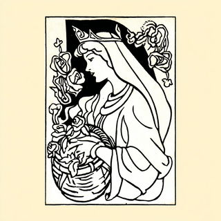 Tidebound Classicism style, Midjourney V7: retro fairy-tale illustration