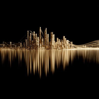 Coursed Liquidstone style, Midjourney V7: megacity with futuristic bioarchitecture