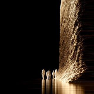 Coursed Liquidstone style, Midjourney V7: cinematic shot from sci-fi movie