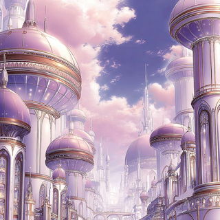 Collage Celestial Palaces style, Midjourney V7: cinematic shot from sci-fi movie
