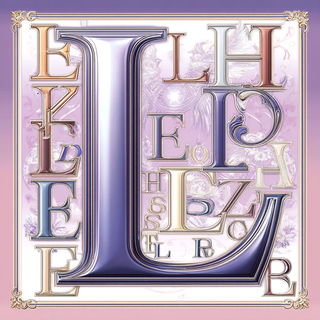 Collage Celestial Palaces style, Midjourney V7: typographic composition with large letters