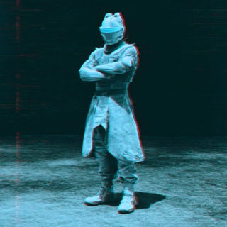 Infrared Midwayism style, Midjourney V7: concept art character design of retropunk steam knight