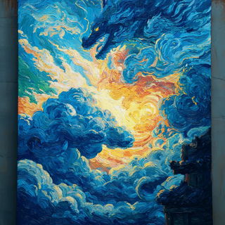 Vapourcoil style, Midjourney V7: classical 18th-century oil painting