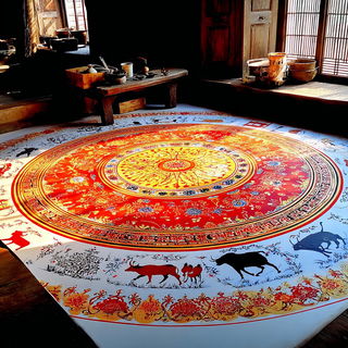 Cranehalo style, Midjourney V7: traditional folk art