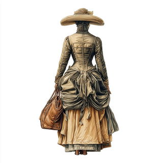 Limestone Anatomies style, Midjourney V7: haute-couture fashion outfit