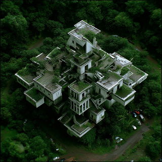 Vertijungle style, Midjourney V7: abstract 3D render
