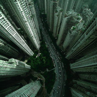 Vertijungle style, Midjourney V7: megacity with futuristic bioarchitecture