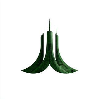 Vertijungle style, Midjourney V7: bold minimalist logo design for Istanbul city municipal services