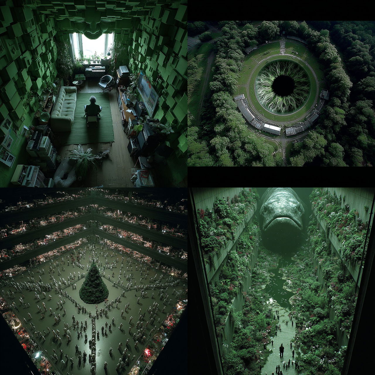 Vertijungle style, Midjourney V7, render 1 of 4