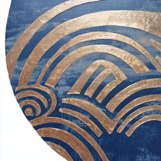 Indigo Arabesque style, Midjourney V7: bold minimalist logo design for Istanbul city municipal services