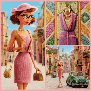 Turquoiseraphic style, Midjourney V7: haute-couture fashion outfit