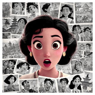 Turquoiseraphic style, Midjourney V7: black-and-white manga comic strip