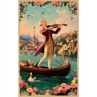 Turquoiseraphic style, Midjourney V7: classical 18th-century oil painting