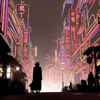Pagodacel style, Midjourney V7: cinematic shot from sci-fi movie