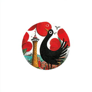 Gamboge Beastscript style, Midjourney V7: bold minimalist logo design for Istanbul city municipal services