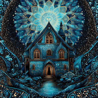 Mandapuppetry style, Midjourney V7: retro fairy-tale illustration