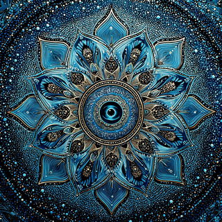 Mandapuppetry style, Midjourney V7: creative pattern composition