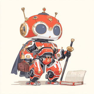 Pagoda Riptide style, Midjourney V7: concept art character design of retropunk steam knight