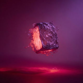 Celmagenta style, Midjourney V7: abstract 3D render