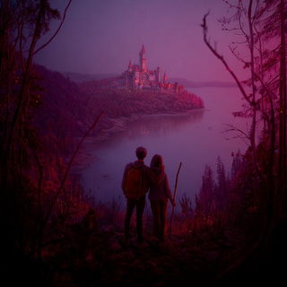 Celmagenta style, Midjourney V7: retro fairy-tale illustration