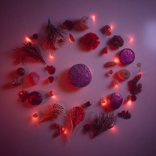 Celmagenta style, Midjourney V7: creative pattern composition