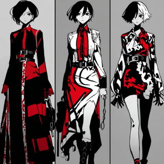 Ravine Exsiccate style, Midjourney V7: haute-couture fashion outfit