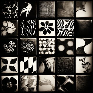 Silversalt Tableaux style, Midjourney V7: creative pattern composition