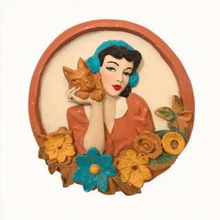 Cracklejoint style, Midjourney V7: retro fairy-tale illustration
