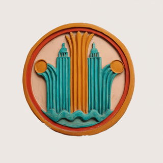 Cracklejoint style, Midjourney V7: bold minimalist logo design for Istanbul city municipal services