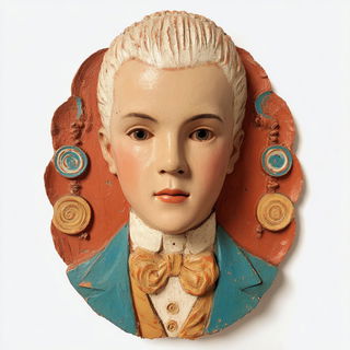 Cracklejoint style, Midjourney V7: classical 18th-century oil painting