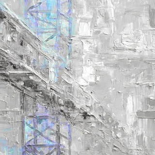 Paintknife Carnival style, Midjourney V7: technical infrastructure blueprint schematics