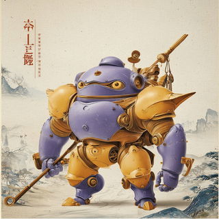 Craneglyphic style, Midjourney V7: concept art character design of retropunk steam knight