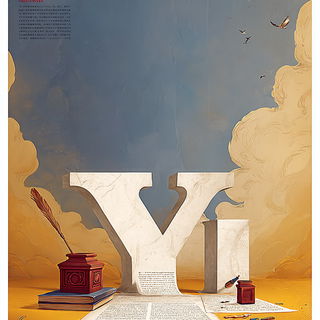 Craneglyphic style, Midjourney V7: typographic composition with large letters