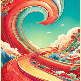 Ornamentectonics style, Midjourney V7: abstract 3D render