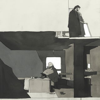 Ornamentectonics style, Midjourney V7: black-and-white manga comic strip