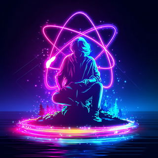 Auralite Prismworks style, Midjourney V7: editorial illustration for popular scientific magazine cover