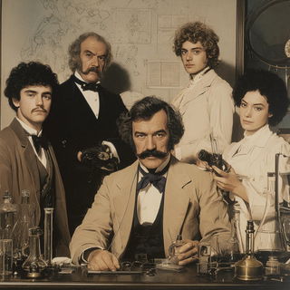 Cairnbaroque style, Midjourney V7: editorial illustration for popular scientific magazine cover