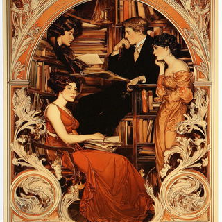 Ornamentromance style, Midjourney V7: Midlibrary