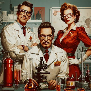 Sunhaul Spectacular style, Midjourney V7: editorial illustration for popular scientific magazine cover