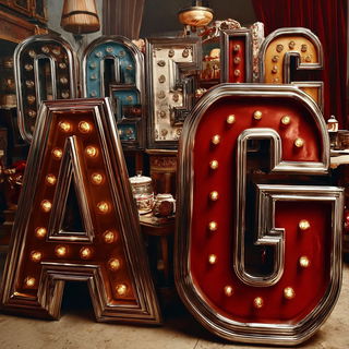 Sunhaul Spectacular style, Midjourney V7: typographic composition with large letters