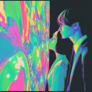 Retinal Arcism style, Midjourney V7: cinematic shot from sci-fi movie