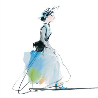 Papercloisonne style, Midjourney V7: haute-couture fashion outfit
