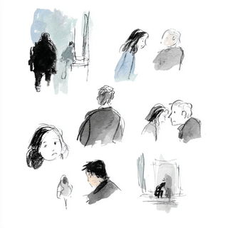Papercloisonne style, Midjourney V7: black-and-white manga comic strip