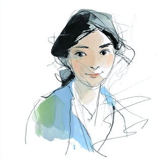 Papercloisonne style, Midjourney V7: photographic portrait of female protagonist