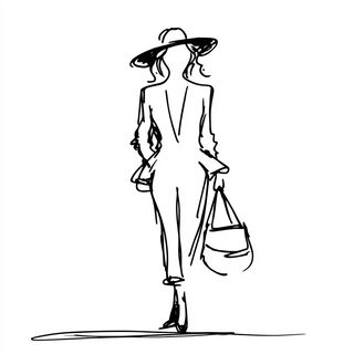 Contournoir style, Midjourney V7: haute-couture fashion outfit